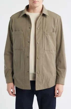 BOSS Carper Corduory Shirt Jacket in Open Brown at Nordstrom Rack, Size 46 Regular