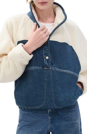Rag & Bone rb Miramar High Pile Fleece Pullover in Almda at Nordstrom Rack, Size Medium