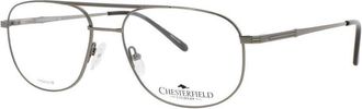 Chesterfield Mens Brown Rectangular Eyeglass Frames Ch-894/T