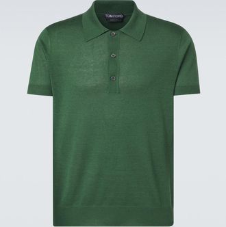Tom Ford Polo in seta e lino
