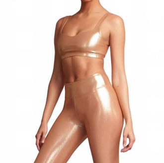 Heroine Sport Marie Sports Bra Top In Amber Glow