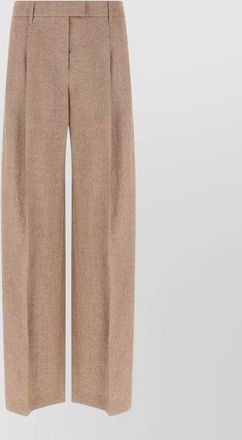 Brunello Cucinelli linen wide-leg trousers