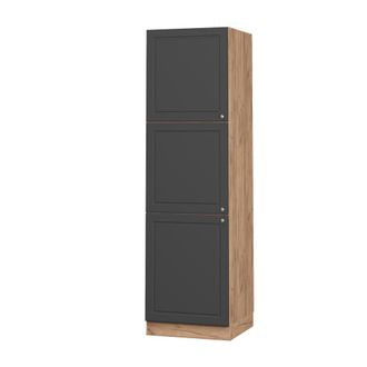 Vicco Armario Para Horno Empotrado Fame-line, Antracita-oro, 60 Cm