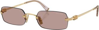 Miu Miu unisex, Accessoires, Geel, Maat: 52 MM
