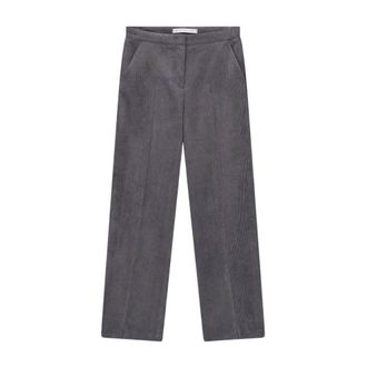 Raffaello Rossi Dames, Broeken, Grijs, Maat: XL Corduroy