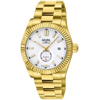 Gevril Group West Village Automatic White Dial Mens Watch 48985B