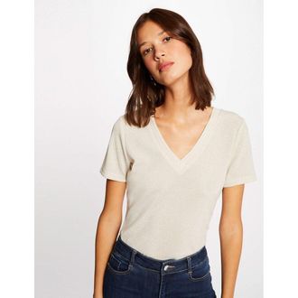 Morgan T-shirt met korte mouwen en V-hals