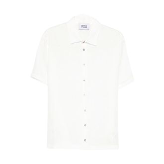 Alpha Studio Short Sleeve Shirts, male, White, Size: 3XL M/M Short Sleeve Shirt