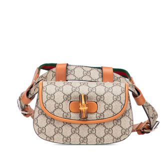 Gucci Bamboe Heuplazertas Gg Canvas