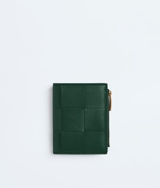 Bottega Veneta Cassette Small Bi-Fold Wallet - Green - Women