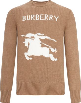 Burberry WOOL AND CASHMERE PULLOVER WITH EKD - Burberry - Man