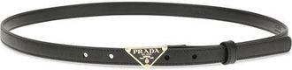 Prada Womens Saffiano Belt Black