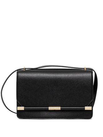 Victoria Beckham flap-closure leather cross-body bag - Black