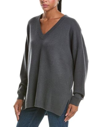 N.Peal N. PEAL Oversized V-Neck 100% Cashmere Sweater