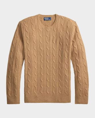 Polo Ralph Lauren Men & apos;s Cashmere Cable-Knit Sweater