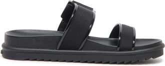 Michael Kors Colby Slide Sandaal - Dames - Sandalen - Zwart - 39 1/2 EU - Schoenen