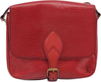 Louis Vuitton Cartouchiere Epi Leather Red Leather Handbag (Pre-Owned)