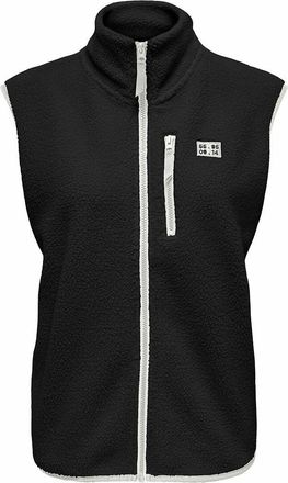 Only Play Mouwloze fleece met ritssluiting