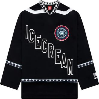 Icecream T-shirt met grafische print - Zwart