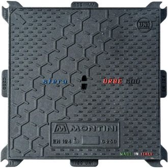 MONTINI Montini - chiusino in ghisa C250 urbe - 70 x 70 - Kg 40