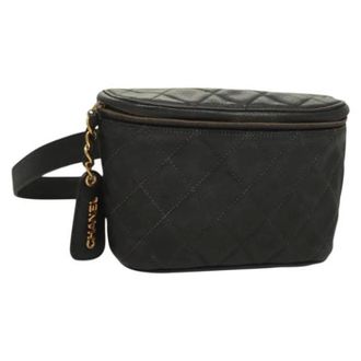 Chanel Pre-owned Leather crossbody-bags - Dames - Pre-owned - Zwart - Maat: ONE Size Leer