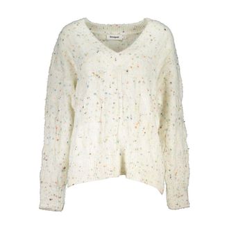 Desigual Witte Acrylen Dames Trui
