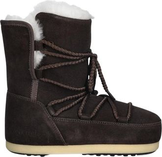 Moon Boot Stivaletto EVX in camoscio e shearling - - Shoes - Donna - Marrone - 37 EU