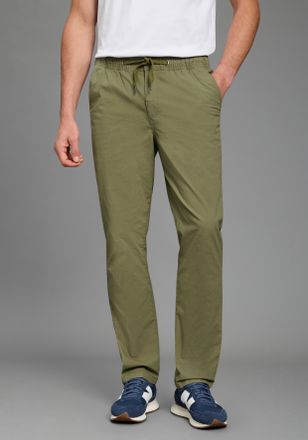 Bruno Banani Schlupfhose BRUNO BANANI, Damen, Gr. 4XL, N-Gr, khaki, Web, Obermaterial: 98% Baumwolle, 2% Elasthan, unifarben, bequem lang, Hosen Schlupfhose, beque