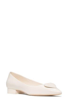 Kate Spade New York lover crinkle patent leather low pump in Cream at Nordstrom Rack, Size 7.5