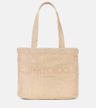 Jimmy Choo London Beach Medium embroidered tote bag