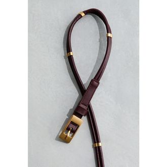 H&M Double-strap belt in Burgundy at Nordstrom, Size Medium