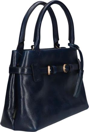 Fred De La Bretoniere Mae Mini Handtas - Dames - Handtassen - Blauw - ONE Size - Leer - Tassen