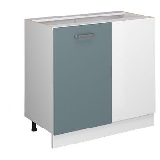 Vicco Mueble Esquinero Universal R-line, Gris Azulado, 86 Cm Con Puerta, Sin Encimera Vicco