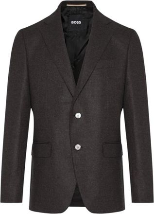 HUGO BOSS Hutson Slim Fit Blazer - Heren - Blazers - Bruin - 3XL - Wol - Jassen
