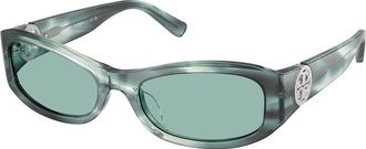 Tory Burch TY7229U 206882 Womens Sunglasses Green Size 55