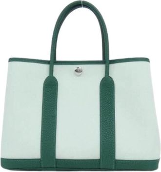 Herm&egrave;s Pre-owned Garden Party Negonda Tote Bag - Pre-owned - Mujer - Verde - ONE SIZE