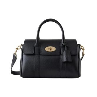 Mulberry Handbags, female, Black, Size: ONE SIZE Bayswater Satchel