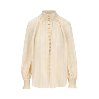 Zimmermann Blouses, female, Beige, Size: XS Aster Blouse