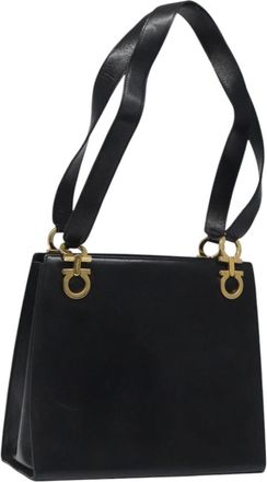 Ferragamo Gancini Shoulder Bag Leather Leather Bag (Pre-Owned)