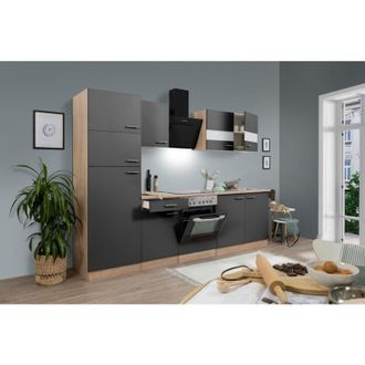 Respekta Cucina blocco cucina blocco cucina rovere grigio merle 270 cm Respecta