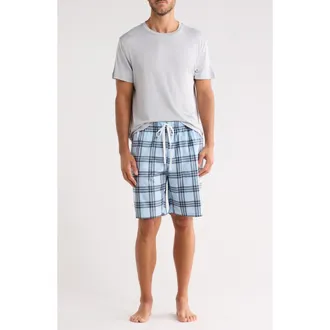 Geoffrey Beene 3-Piece Short Pajama Set in Blue Multi at Nordstrom Rack, Size X-Large