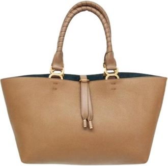 Chlo&eacute; Pre-owned Marcy Tote Bag - Dames - Vintage Shopper - Beige - ONE Size - Leer - Vintage