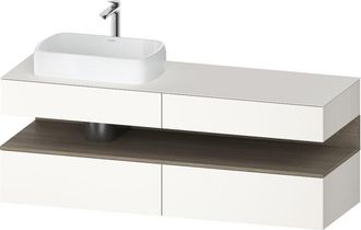Duravit Qatego Consola Mueble Bajo Lavabo, 2 Extensiones, 2 - Duravit