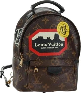 Louis Vuitton Pre-owned Backpacks, female, Brown, Size: ONE SIZE Pre-owned Canvas Backpack