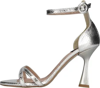 Islow Schoenen, Dames, Grijs, 37 EU, Leer, 15Babbi-01 Hoge Hak Sandaal
