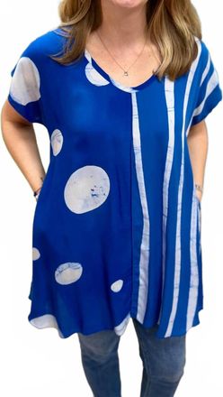 Iguana Kiana Short Cap Top In Cobalt