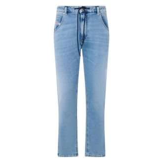 Diesel Jeans with elastic waistband - male - Diesel - Straight Fit Jeans - Blue - W26 - Jeans
