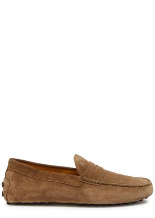 Tod's Mocassino Suede Loafers - Brown - 11 (IT45 / UK11)
