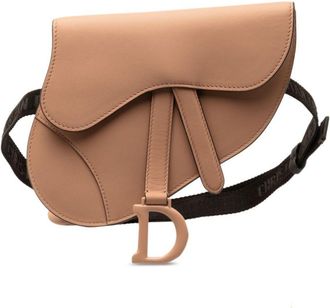 Dior 2019 Ultra Matte Saddle belt bag - women - Calf Leather - One Size - Pink