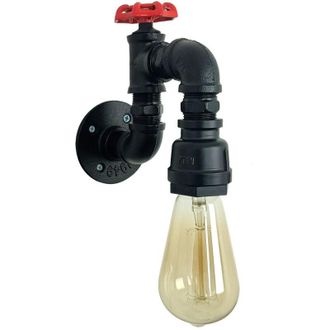 OEM L&aacute;mpara De Techo Edison Industrial Retro E26/e27, L&aacute;mpara De Techo De Metal De Hierro Negro, Estilo Campestre Americano Retro - Negro (bombilla No Inc